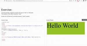 Отчёт от 5394 за Знакомство с jQuery / Эффекты скольжения и базовая анимация