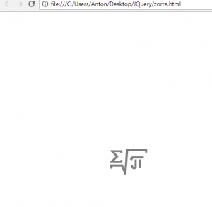 Отчёт от 5394 за Знакомство с jQuery / Домашнее задание: анимация Zorro