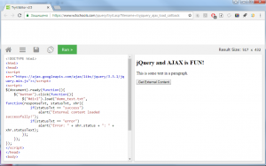 Отчёт от 5394 за Знакомство с jQuery / jQuery - AJAX - Load