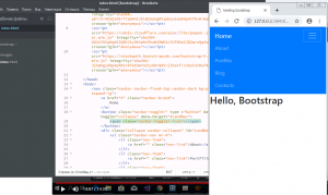 Отчёт от 5394 за Bootstrap-4 первые шаги / Верная навигация