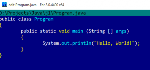Отчёт от 5419 за J1. Запуск / START - Платформа Java