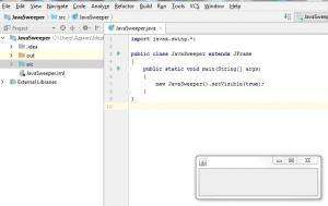 Отчёт от 5485 за Java Sweeper / Простое окно