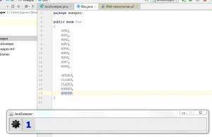 Отчёт от 5485 за Java Sweeper / Перечисление кубиков