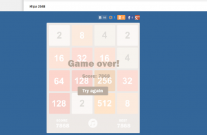 Отчёт от 5575 за Микроигры / 2048 - Учимся играть