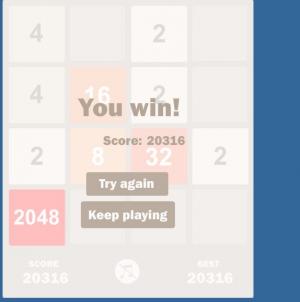 Отчёт от 5649 за Микроигры / 2048 - Учимся играть