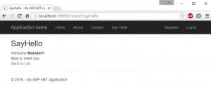 Отчёт от 5649 за Базовый ASP.ект / Мы начинаем ASP.NET с MVC