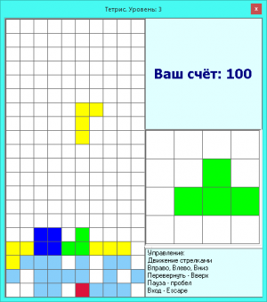 Отчёт от 5760 за Тетрис / Уровень 1