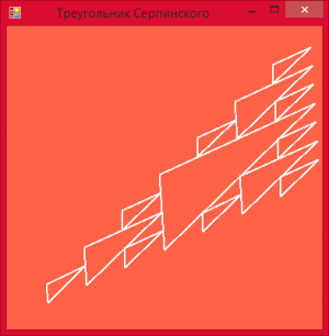 Отчёт от 5868 за Комбинаторика / Рекурсия. Фракталы. Треугольник Серпинского