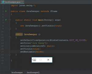 Отчёт от 5923 за Java Sweeper / Закрытие на выходе