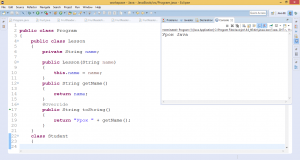 Отчёт от 6203 за Java Book / Создание - Класс Lesson