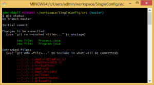 Отчёт от 6203 за Singleton / Singleton - Config - Git add
