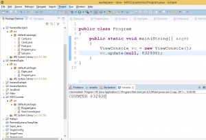 Отчёт от 6203 за MVC шаблон / MVC - Counter - ViewConsole
