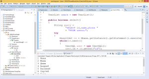 Отчёт от 6203 за MVC шаблон / MVC - PhoneBook - UserListSQL - Select