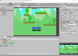 Отчёт от 6203 за Платформер на Unity / 2. Меню