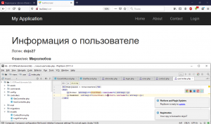 Отчёт от 6203 за Доска объявлений / MVC - информация о пользователе