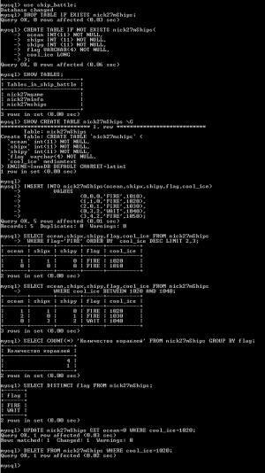 Отчёт от 6203 за Морской флот / База Морского флота - Экспресс SQL