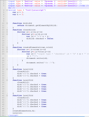 Отчёт от 6203 за Игры на JavaScript / Очисти поле - Чекбоксы