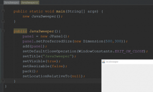 Отчёт от 6391 за Java Sweeper / Пустая панель