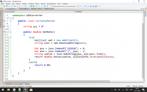 Отчёт от 6401 за Простой WPF  / WPF. Конвертер валюты. Курс валют в JSON.