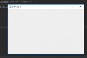 Отчёт от 6452 за Java Sweeper / Пустая панель