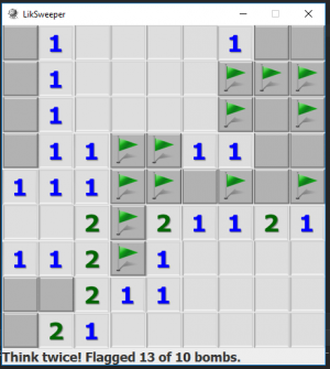 Отчёт от 6452 за Java Sweeper / Телеграмма о флажках
