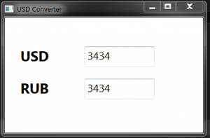 Отчёт от 6452 за Простой WPF  / WPF. Конвертер валюты. Макет программы