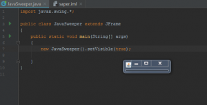 Отчёт от 6580 за Java Sweeper / Простое окно