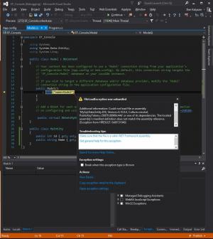 Отчёт от 6861 за Entity Framework / Использование MySQL