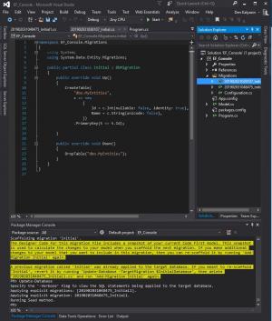 Отчёт от 6861 за Entity Framework / Миграция Базы