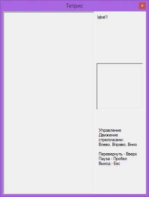 Отчёт от 6925 за Тетрис / Подготовка формы