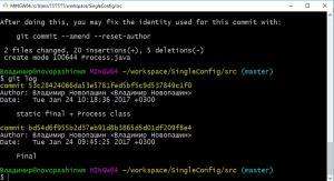 Отчёт от 7119 за Singleton / Singleton - Config - Git add