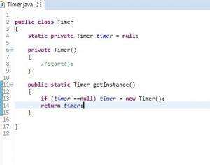Отчёт от 7119 за Singleton / Singleton - Timer - Pattern Design
