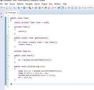 Отчёт от 7119 за Singleton / Singleton - Timer - Start / Click