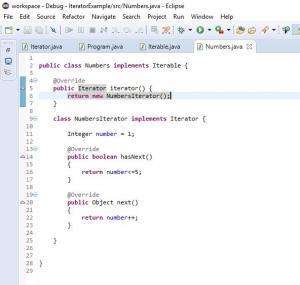 Отчёт от 7119 за Iterator / Iterator - Numbers - Inner class
