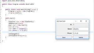 Отчёт от 7119 за MVC шаблон / MVC - PhoneBook - User Struct