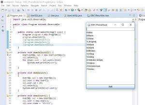 Отчёт от 7119 за MVC шаблон / MVC - PhoneBook - UserListSQL - Select