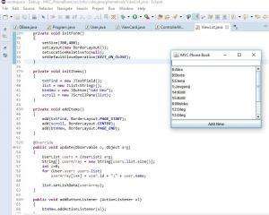 Отчёт от 7119 за MVC шаблон / MVC - PhoneBook - Controller - Scroller