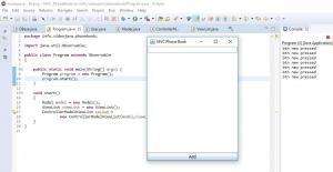 Отчёт от 7119 за MVC шаблон / MVC - PhoneBook - Controller - Model / ViewList