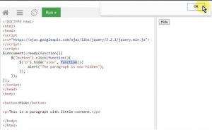 Отчёт от 7119 за Знакомство с jQuery / Функции обратного вызова
