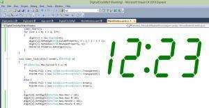 Отчёт от 7119 за WPF Clocks / Цифровые часы. Запуск.