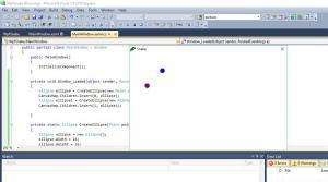 Отчёт от 7119 за Простой WPF  / WPF. Простая змейка. Эллипс на канвасе