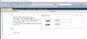 Отчёт от 7119 за Простой WPF  / WPF. Конвертер валюты. Курс валют в JSON.