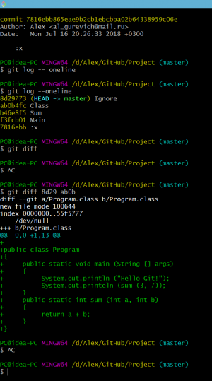 Отчёт от 7645 за Система Git / Ignore