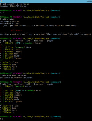 Отчёт от 7645 за Система Git / Merge