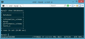 Отчёт от 7645 за SQL: ничего лишнего / Запуск mysql-консоли и создание базы данных