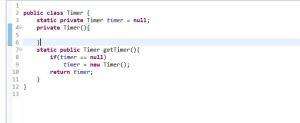 Отчёт от 7696 за Singleton / Singleton - Timer - Pattern Design