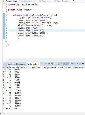 Отчёт от 7696 за Singleton / Singleton - Timer - Log class