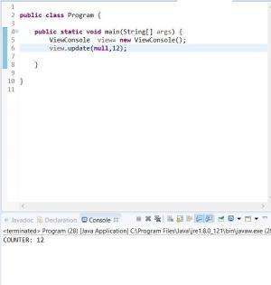 Отчёт от 7696 за MVC шаблон / MVC - Counter - ViewConsole