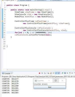 Отчёт от 7696 за MVC шаблон / MVC - Counter - ControllerPlusConsole