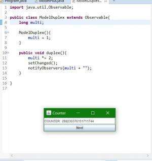 Отчёт от 7696 за MVC шаблон / MVC - Counter - ModelDuplex